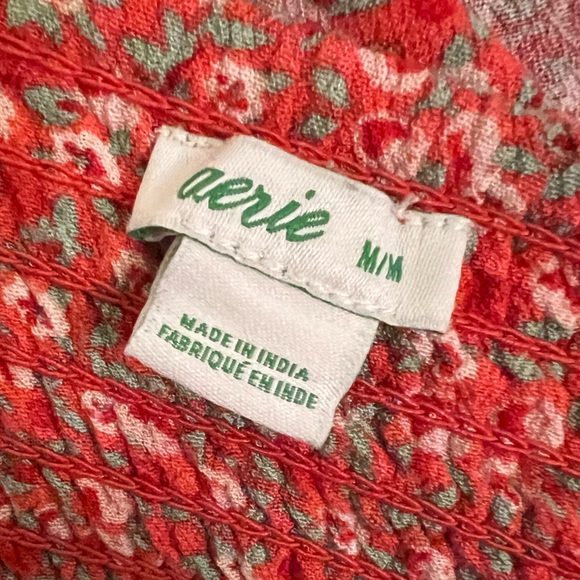 aerie - Front Button Floral Mini Dress - Size Medium - Picture 7 of 7